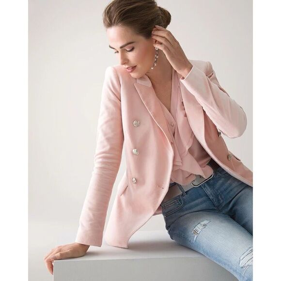 White House Black Market Pink Blazer - Picture 7 of 15